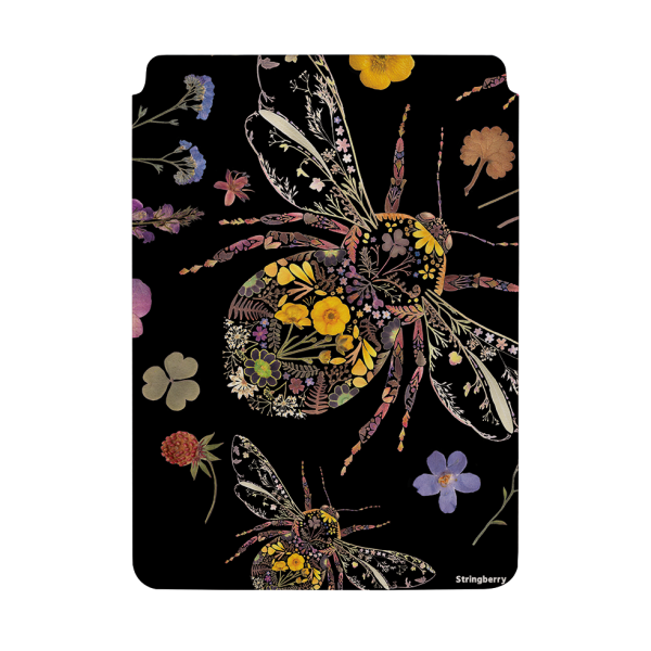 Floral Bumble Bees By Helen Ahpornsiri Laptop, Kindle & iPad Sleeve For Discount