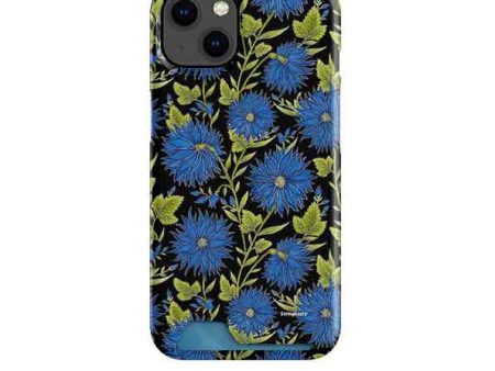 Blue Flowers Black Case and Card By Catherine Rowe Online Sale