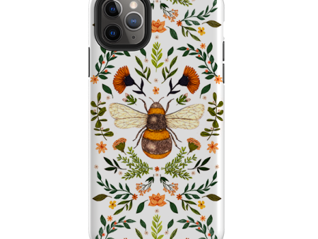 iPhone Tough Case - Botanical Bee White By Jade Mosinski Cheap