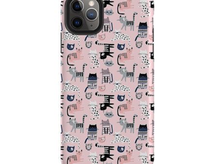 iPhone Tough Case - Cat-titude Pattern Cheap