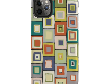 iPhone Tough Case - Atelier Blanket Squares Urbane By Sarah Campbell Online