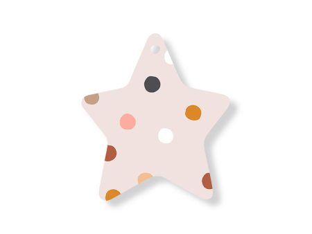 Christmas Decorations XMAS DROPS PALE- Wooden Xmas Star And Fridge Magnet Hot on Sale