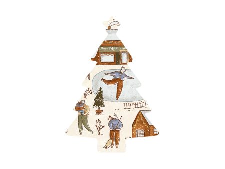 Christmas Decorations BEAR XMAS- Wooden Xmas Tree And Fridge Magnet Online Sale