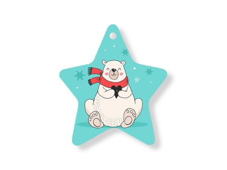 Christmas Decorations XMAS BEAR- Wooden Xmas Star And Fridge Magnet Online