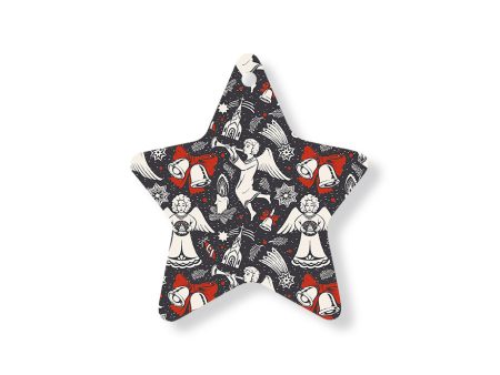 Christmas Decorations ANGELS- Wooden Xmas Star And Fridge Magnet Hot on Sale