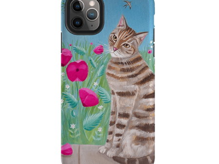 iPhone Tough Case - Cat Floral By Mary Stubberfield Online