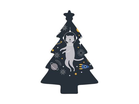 Christmas Decorations ASTRO-CAT- Wooden Xmas Tree And Fridge Magnet Sale