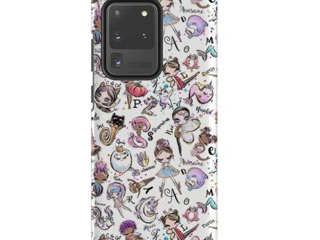 Samsung Tough Case - Alphabet Pattern Cheap