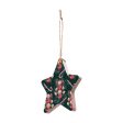 Christmas Decorations CANDY CANES- Wooden Xmas Star And Fridge Magnet Fashion