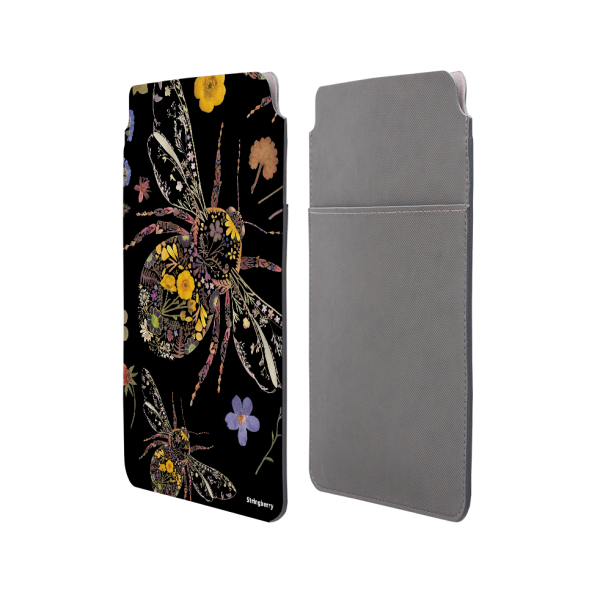 Floral Bumble Bees By Helen Ahpornsiri Laptop, Kindle & iPad Sleeve For Discount