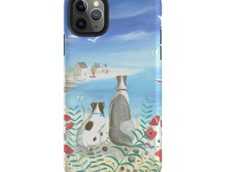 iPhone Tough Case - Beach Dogs By Mary Stubberfield Sale