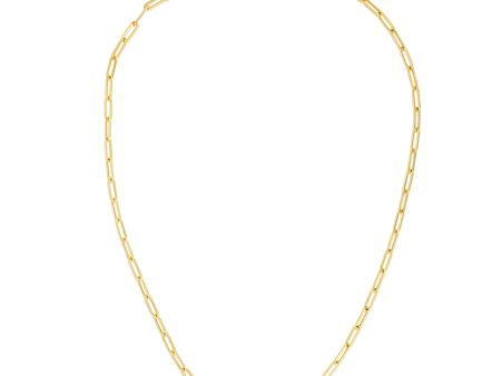 14K Gold 3.2mm Paperclip Chain Fashion